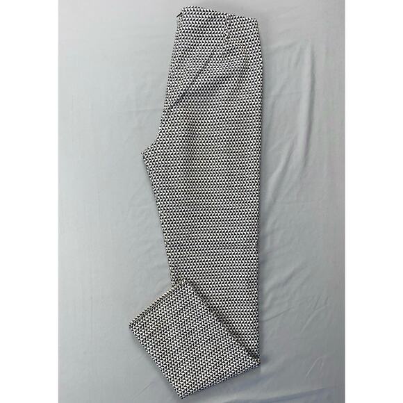 Theory Navalane_Arlington Lightweight Rear Zip Geometric Print Pants. Women's 0. - Picture 1 of 9
